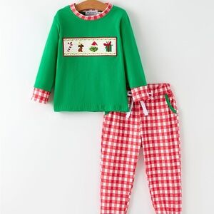 Festive Green and Red Kids Set
